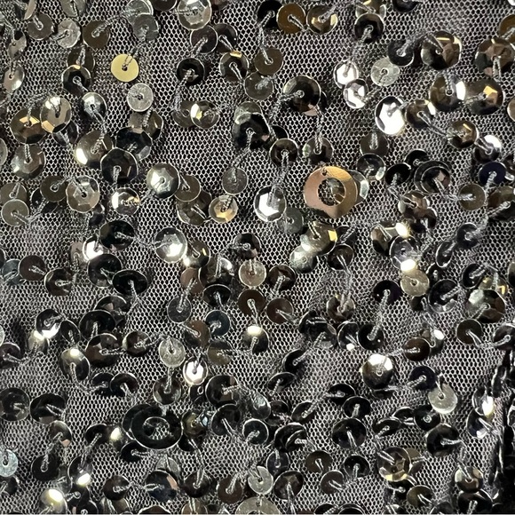 Adrianna Papell Women’s Scoop Back Sequin Black Long Dress  Gown Size 8 - Picture 13 of 16